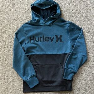 Hurley Blue and Black Kids Hoodie